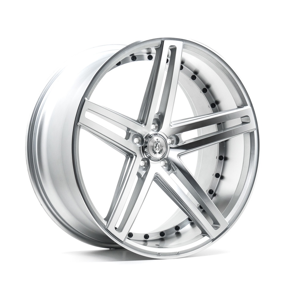 Janta AXE EX20 20x8.5 ET40 5x108 GLOSS SILVER & POLISHED