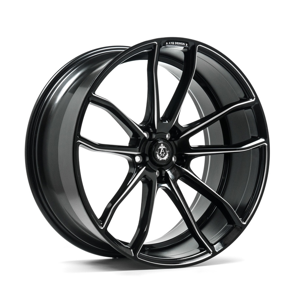 Janta AXE EX33 22x9 ET35 5x120 GLOSS BLACK & CHAMFERED