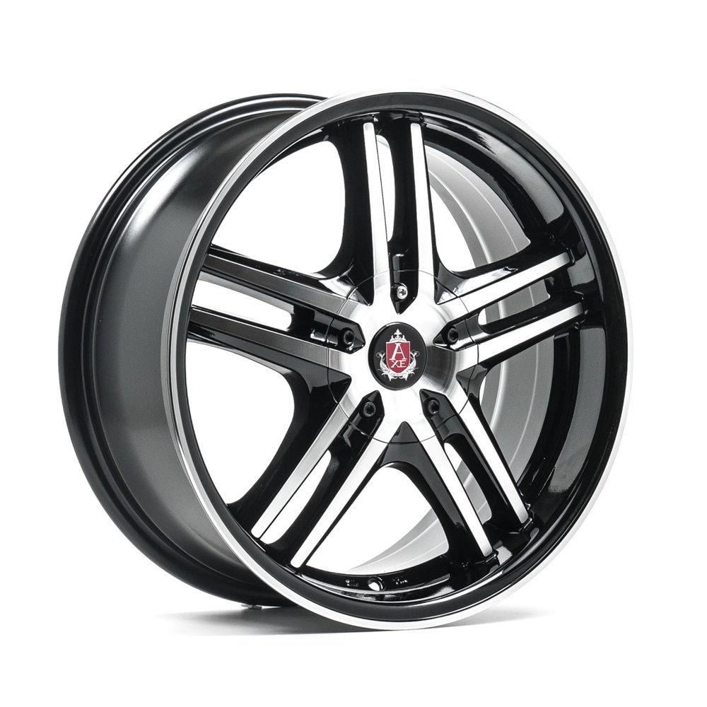 Janta AXE EX5 17x7.5 ET35 4x100 GLOSS BLACK & POLISHED