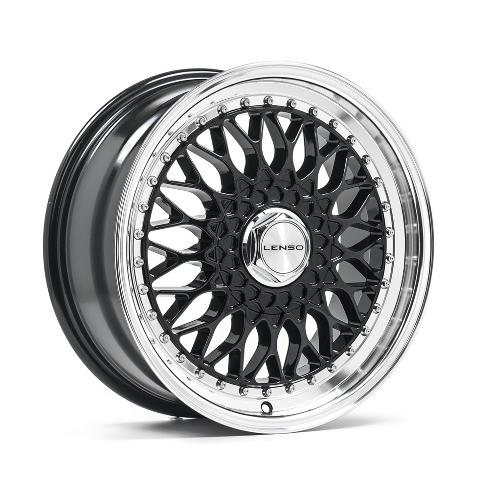 Janta LENSO BSX 15x7 ET20 4x100 GLOSS BLACK & POLISHED