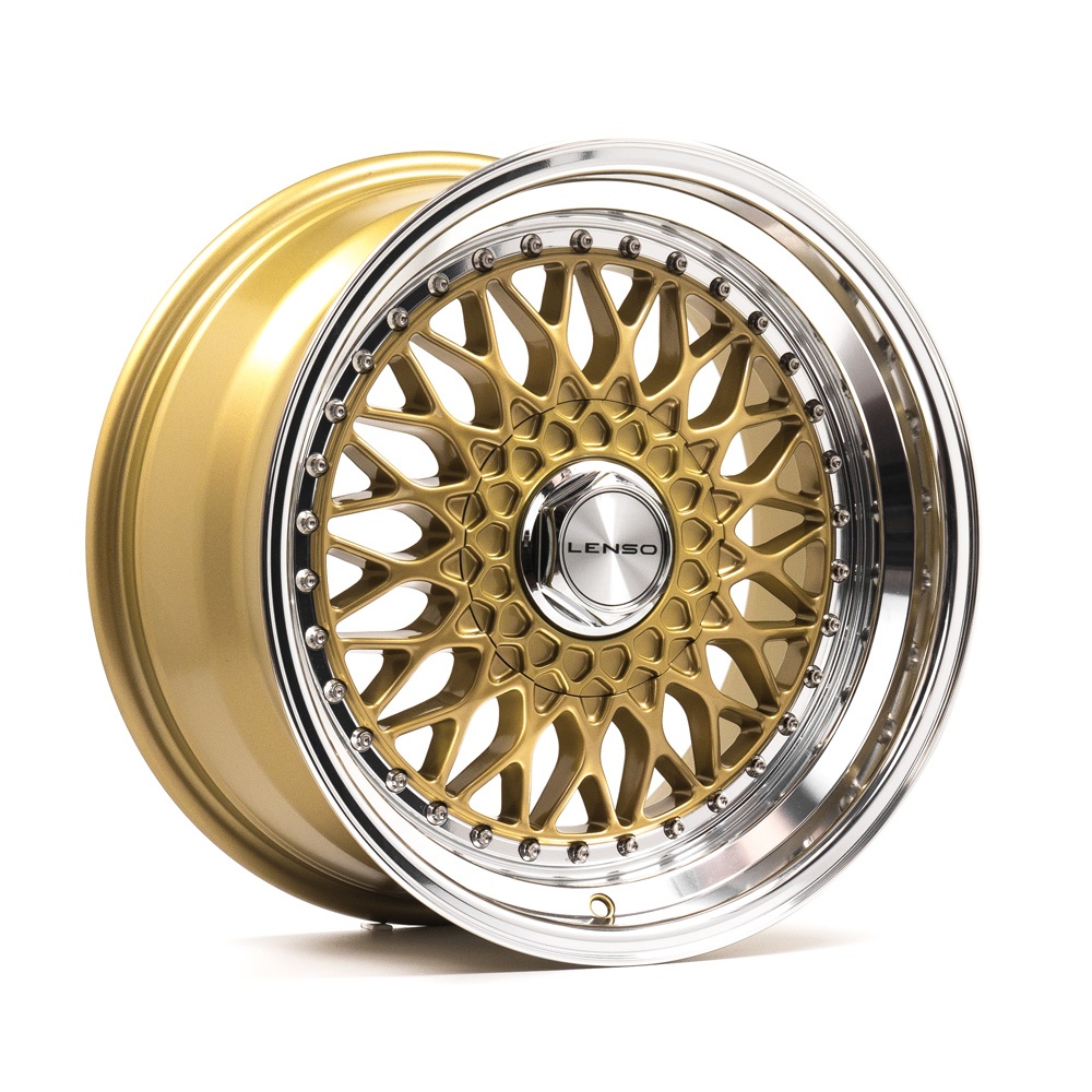 Janta LENSO BSX 16x7.5 ET25 4x100 GLOSS GOLD & POLISHED