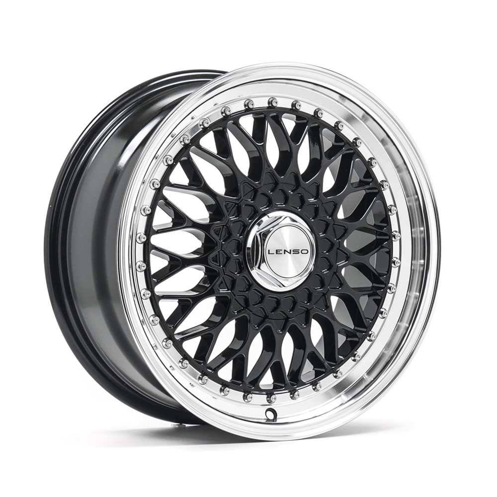 Janta LENSO BSX 17x7.5 ET20 4x108 GLOSS BLACK & POLISHED