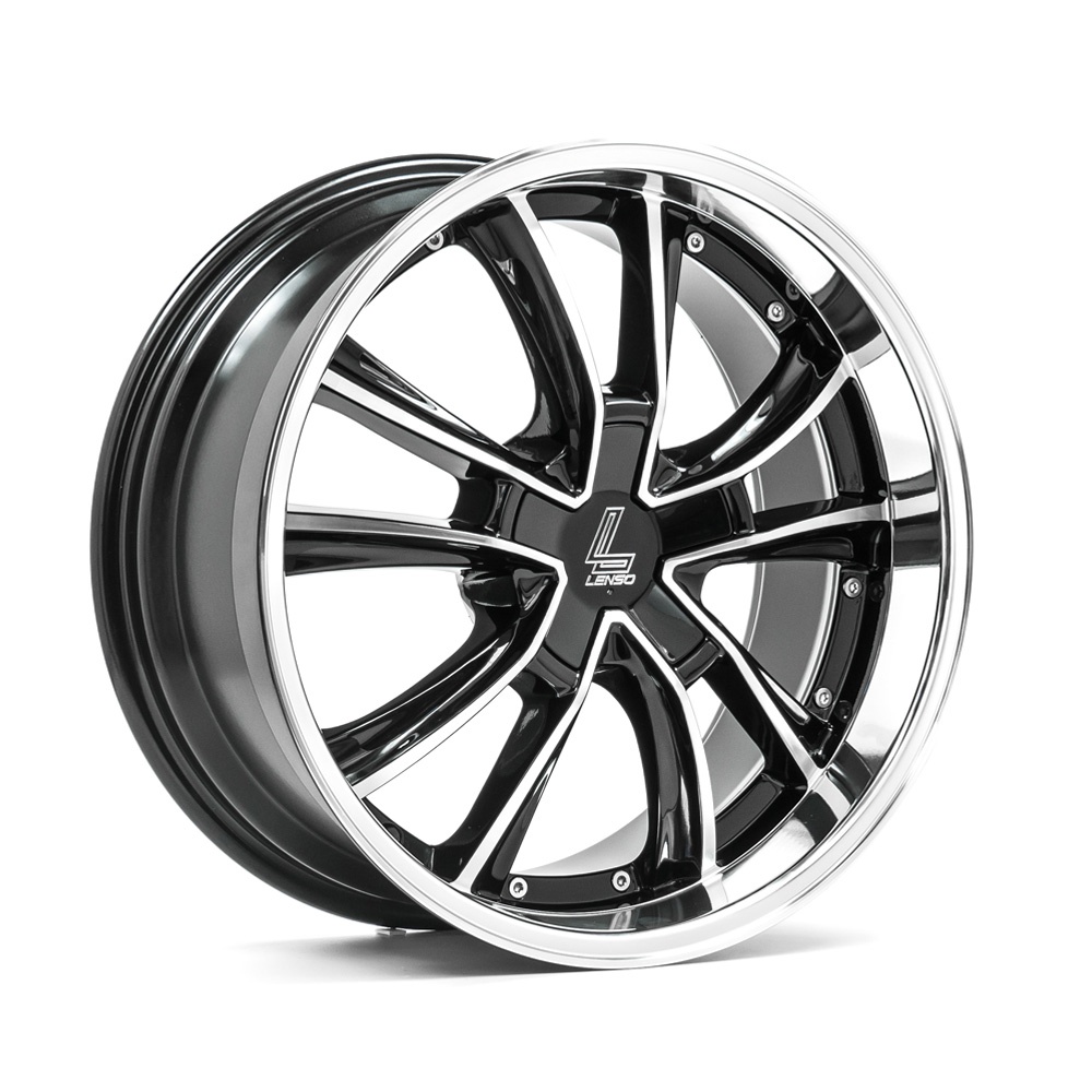 Janta LENSO ES7 18x7.5 ET45 5x105 GLOSS BLACK & POLISHED