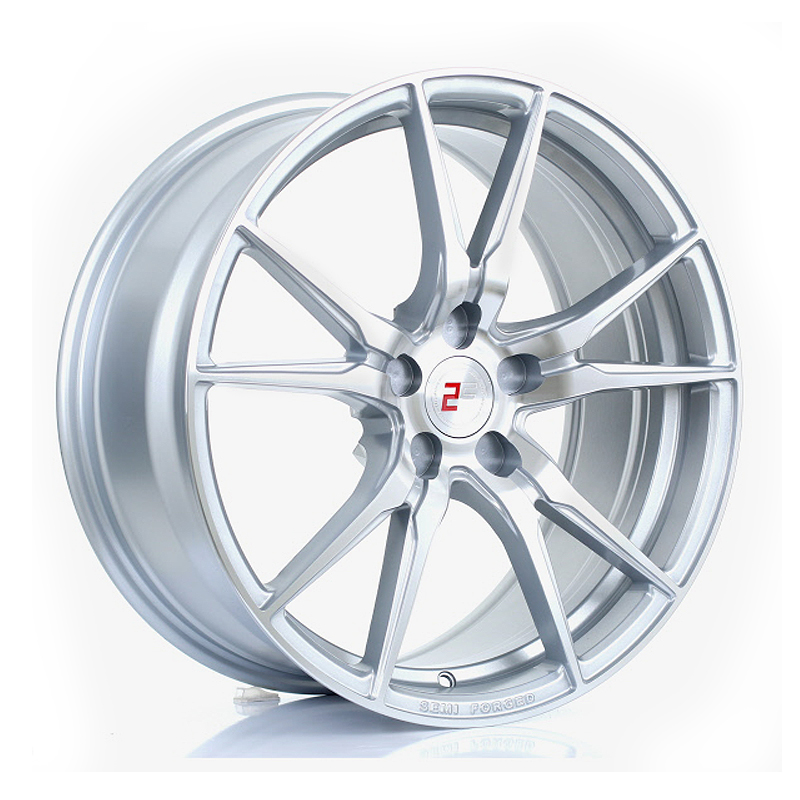 Jante 2FORGE ZF2 SILVER POLISHED FACE 19x8.5" ET15 TO 45