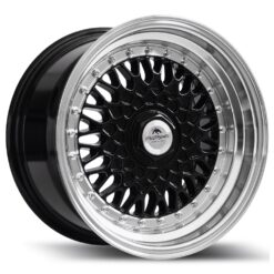 Janta Forzza Malm 15"x7 ET25 4x100 /114 Black/Lip Machined