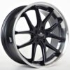 Janta Forzza Storm 20"x9 ET30 5x120 / Black Magic Lip Polished