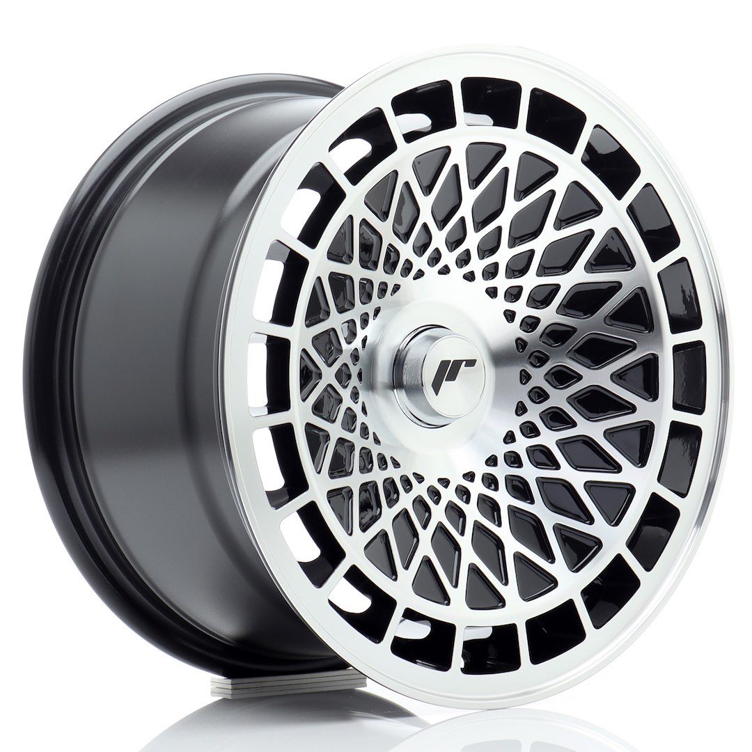 jante Japan Racing JR14 15x8 ET15-25 BLANK Gloss Black Machined Face