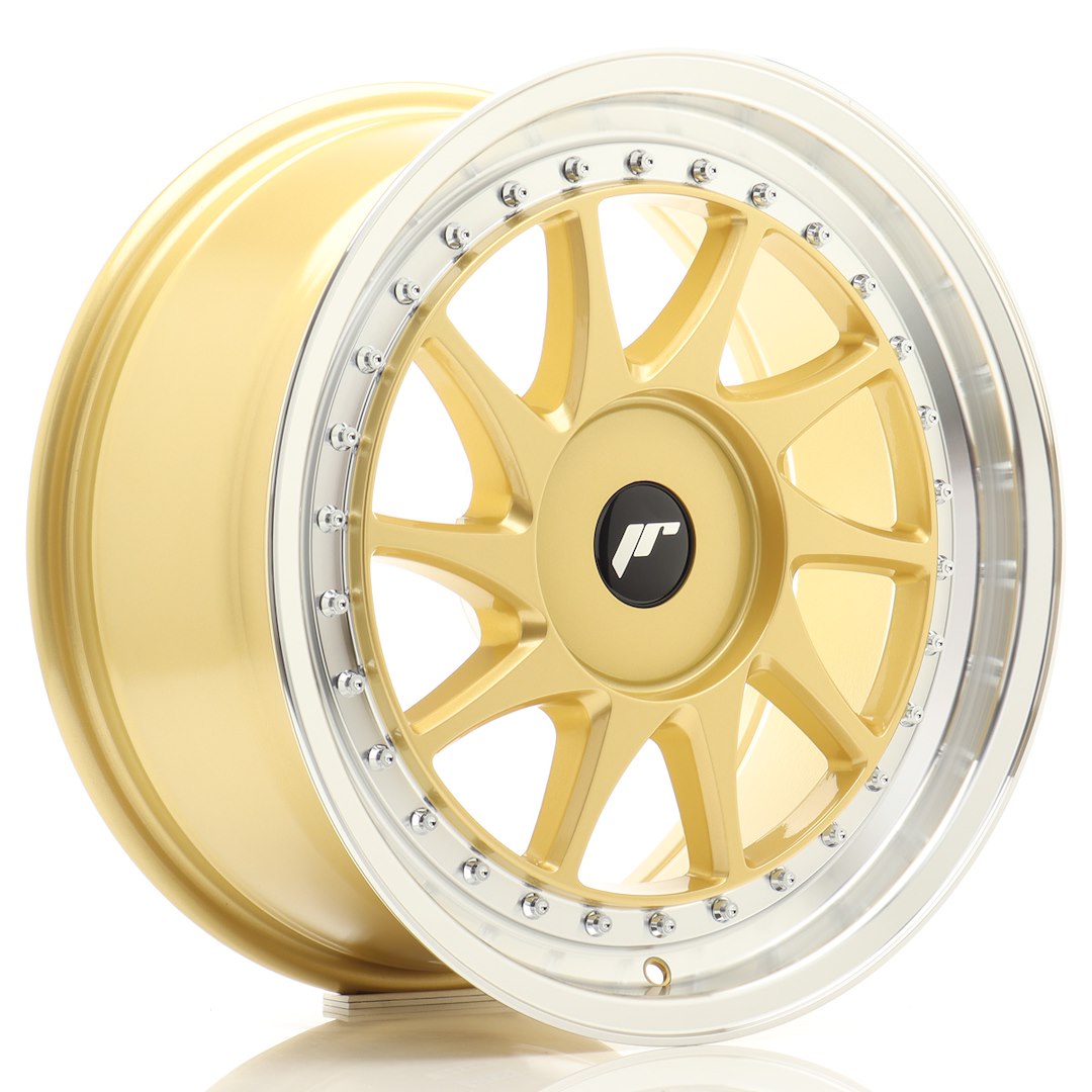 jante Japan Racing JR26 17x8 ET20-35 BLANK Gold w/ Machined Lip
