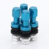 JR Wheels Set of Aluminum air valves JR v2 - BLUE