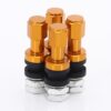 JR Wheels Set of Aluminum air valves JR v2 - GOLD