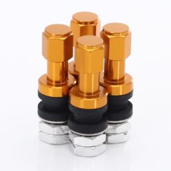 JR Wheels Set of Aluminum air valves JR v2 - GOLD