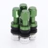 JR Wheels Set of Aluminum air valves JR v2 - GREEN