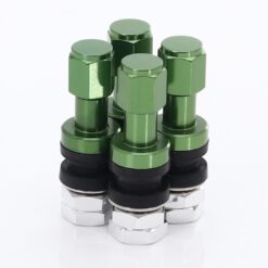 JR Wheels Set of Aluminum air valves JR v2 - GREEN