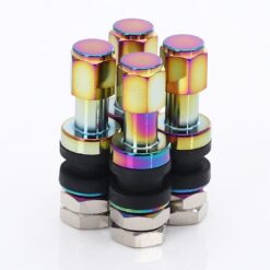 JR Wheels Set of Aluminum air valves JR v2 - NEOCHROME