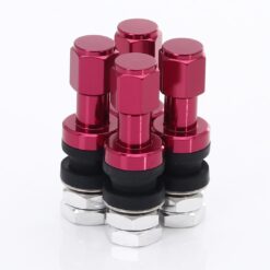 JR Wheels Set of Aluminum air valves JR v2 - RED