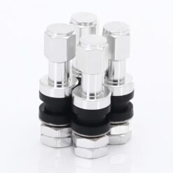 JR Wheels Set of Aluminum air valves JR v2 - SILVER