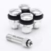 JR Wheels Set of Flat aluminum air valves JR v1 - SILVER