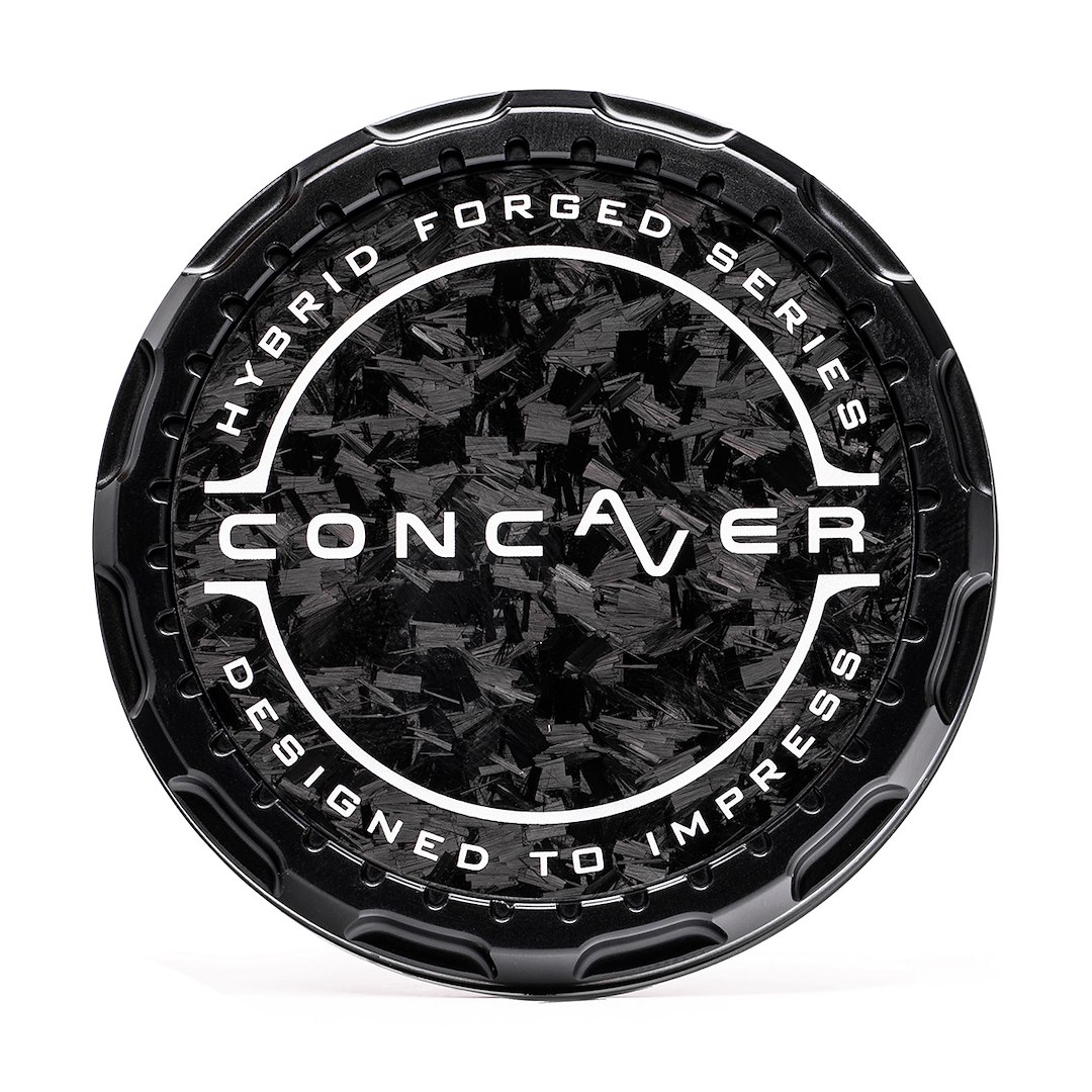 Concaver Concaver Premium Center Cap - Forged Carbon - Black Anodized Concaver Concaver Premium Center Cap - Forged Carbon - Black Anodized