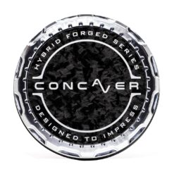 Concaver Concaver Premium Center Cap - Forged Carbon - Silver Machined