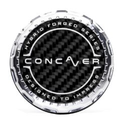 Concaver Concaver Premium Center Cap - Classic Carbon - Silver Machined