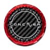 Concaver Concaver Premium Center Cap - Classic Carbon - Red Anodized