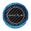 Concaver Concaver Premium Center Cap - Classic Carbon - Blue Anodized