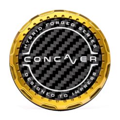 Concaver Concaver Premium Center Cap - Classic Carbon - Gold Anodized