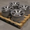 JR Wheels Set of SL03 19x9 ET20 + 19x10 ET29 5x120 Gloss Silver