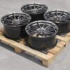 JR Wheels Set of JR37 19x8,5 ET43 + 19x9,5 ET45 5x120 Hyper Black