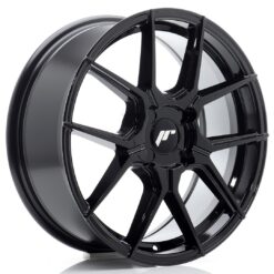 Japan Racing JR30 17x7 ET20-40 BLANK Gloss Black